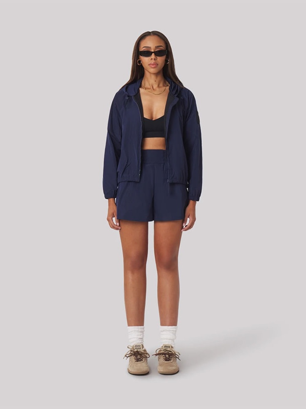 Williams Athletic Club Casey Woven Shorts Sporty Size S Navy Blue $155 MSRP